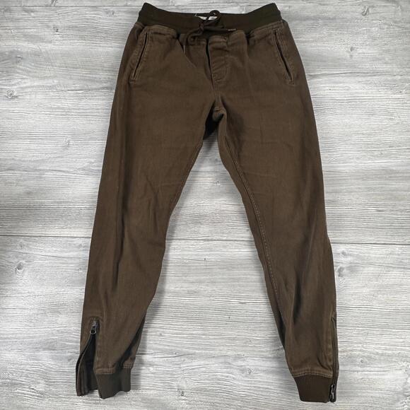 Fairplay Other - Fairplay Joggers Mens 30 Dark Olive Green Heavy Cotton Comfy Warm Pajamas Golf